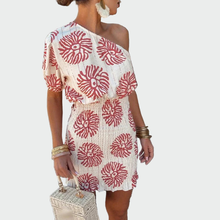 Tyylikäs Epäsymmetrinen Dress