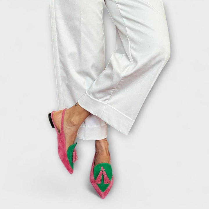 Frendessa – Teräväkärkiset Slingback Korkokengät