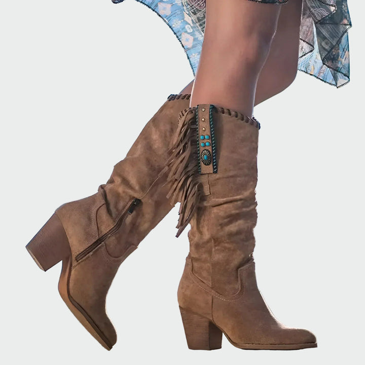 Valeria – Boho-Western Cowboy-saappaat
