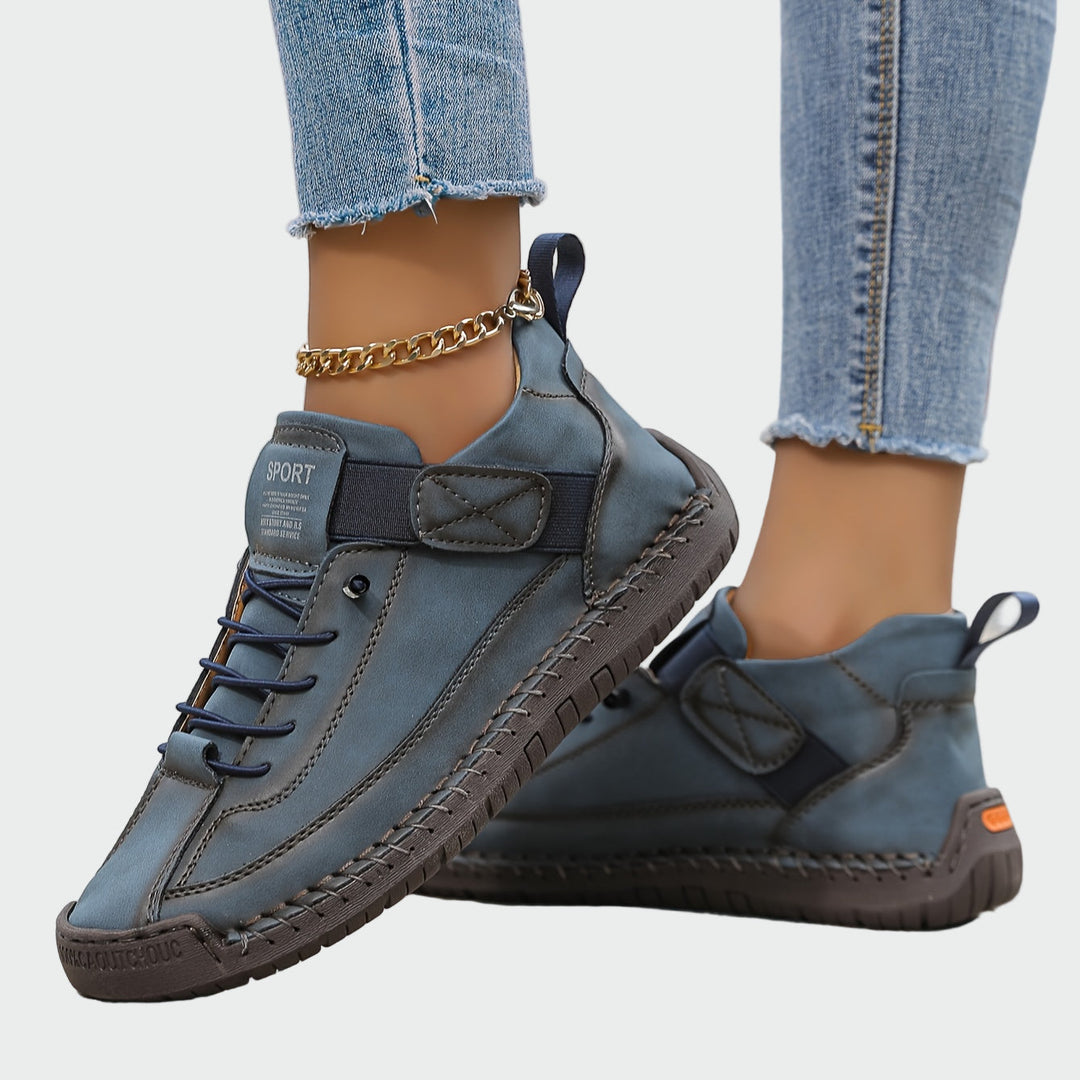 Nora – Harmaa-Vihreät Naisten Sneakersit