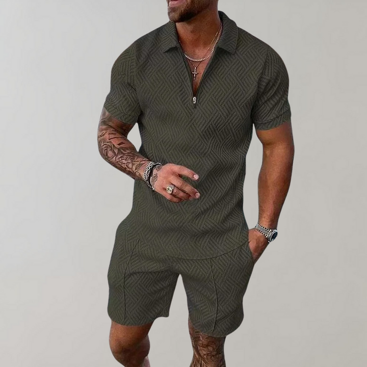 Lenz – Rakenteellinen shorts-asuste vetoketjulla