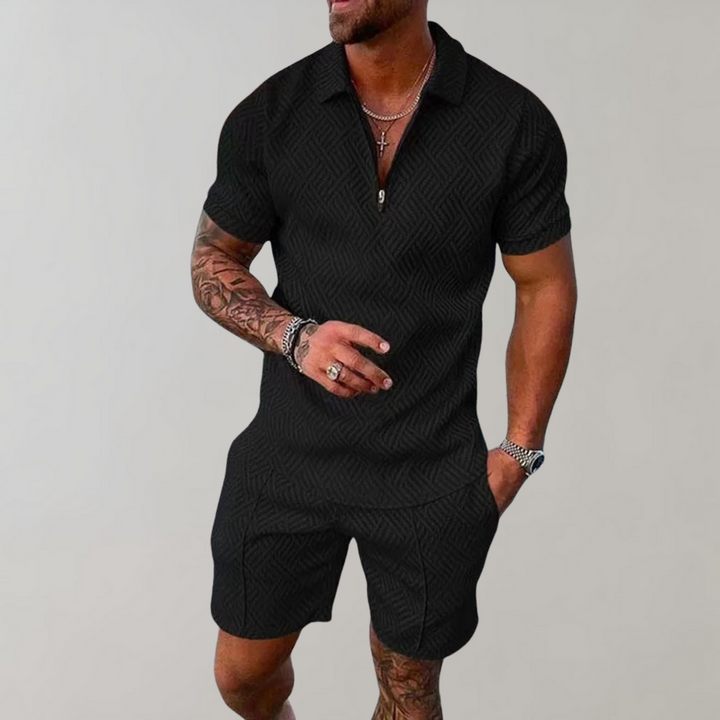 Lenz – Rakenteellinen shorts-asuste vetoketjulla