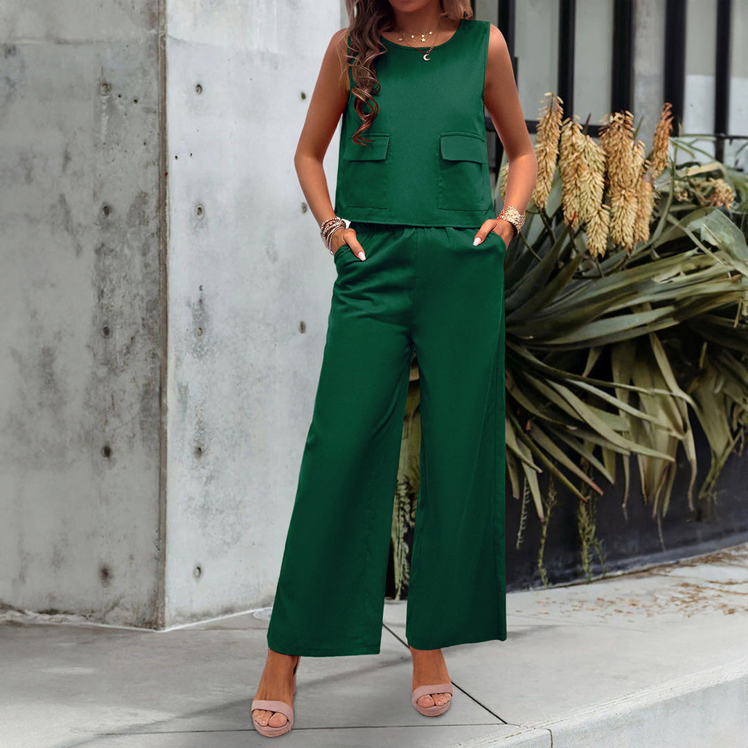 Nika – Olkaimettomat leveälahkeiset jumpsuitit