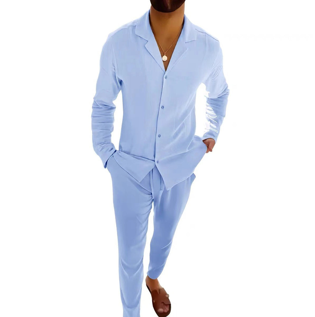 Viktor – Kaksiosainen napillinen loungewear-setti