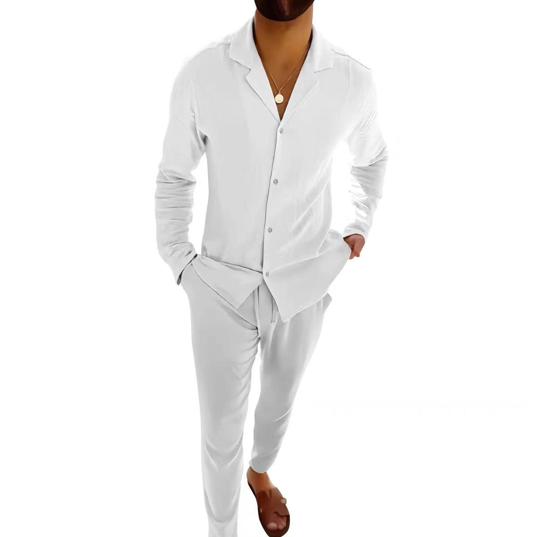 Viktor – Kaksiosainen napillinen loungewear-setti