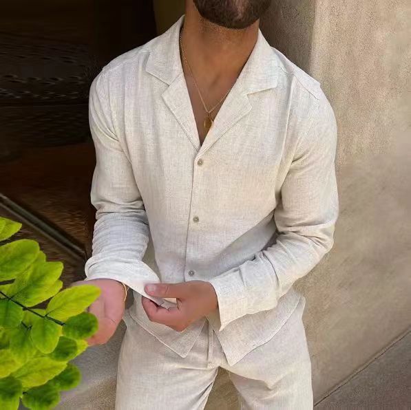 Viktor – Kaksiosainen napillinen loungewear-setti