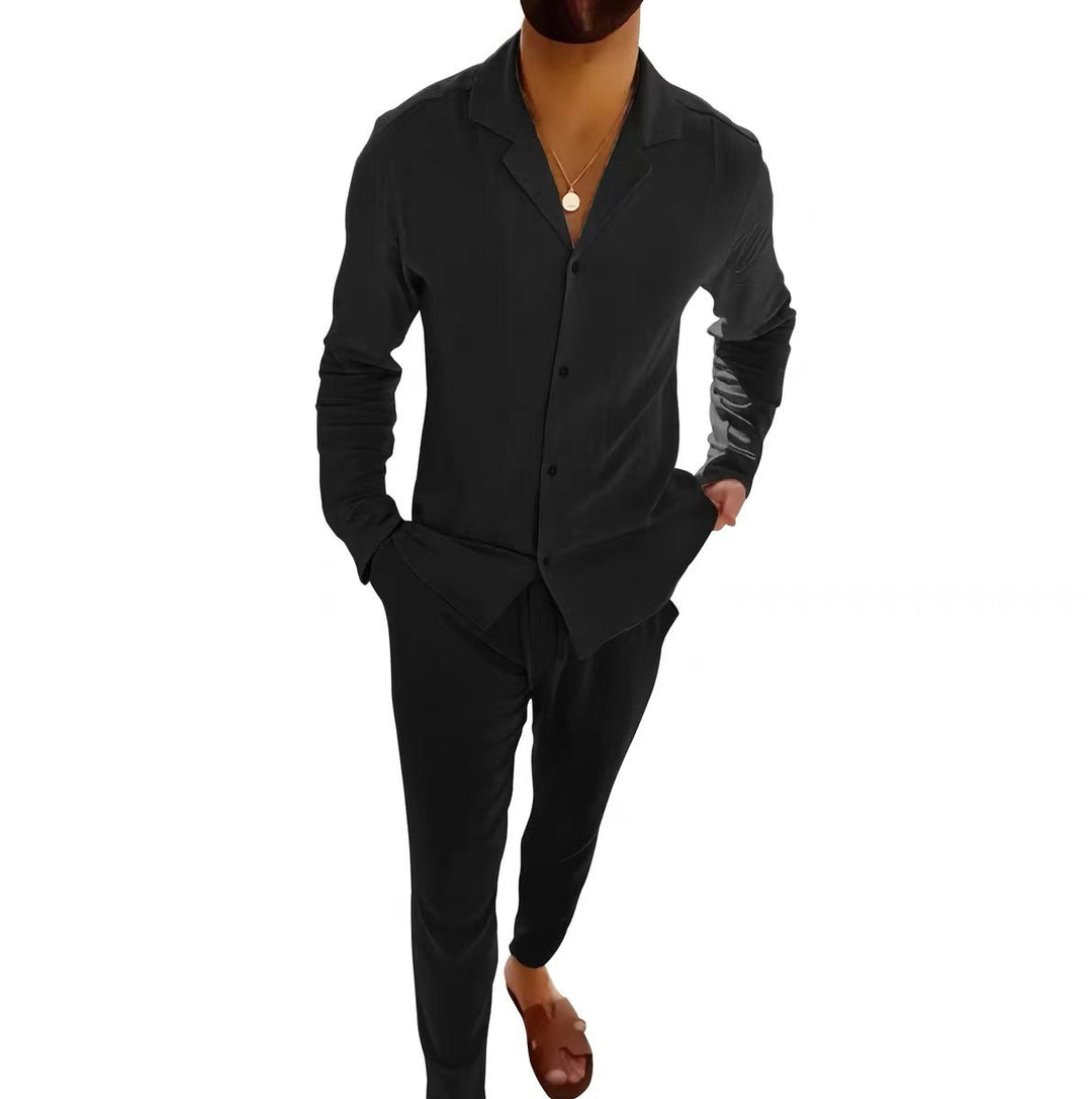 Viktor – Kaksiosainen napillinen loungewear-setti