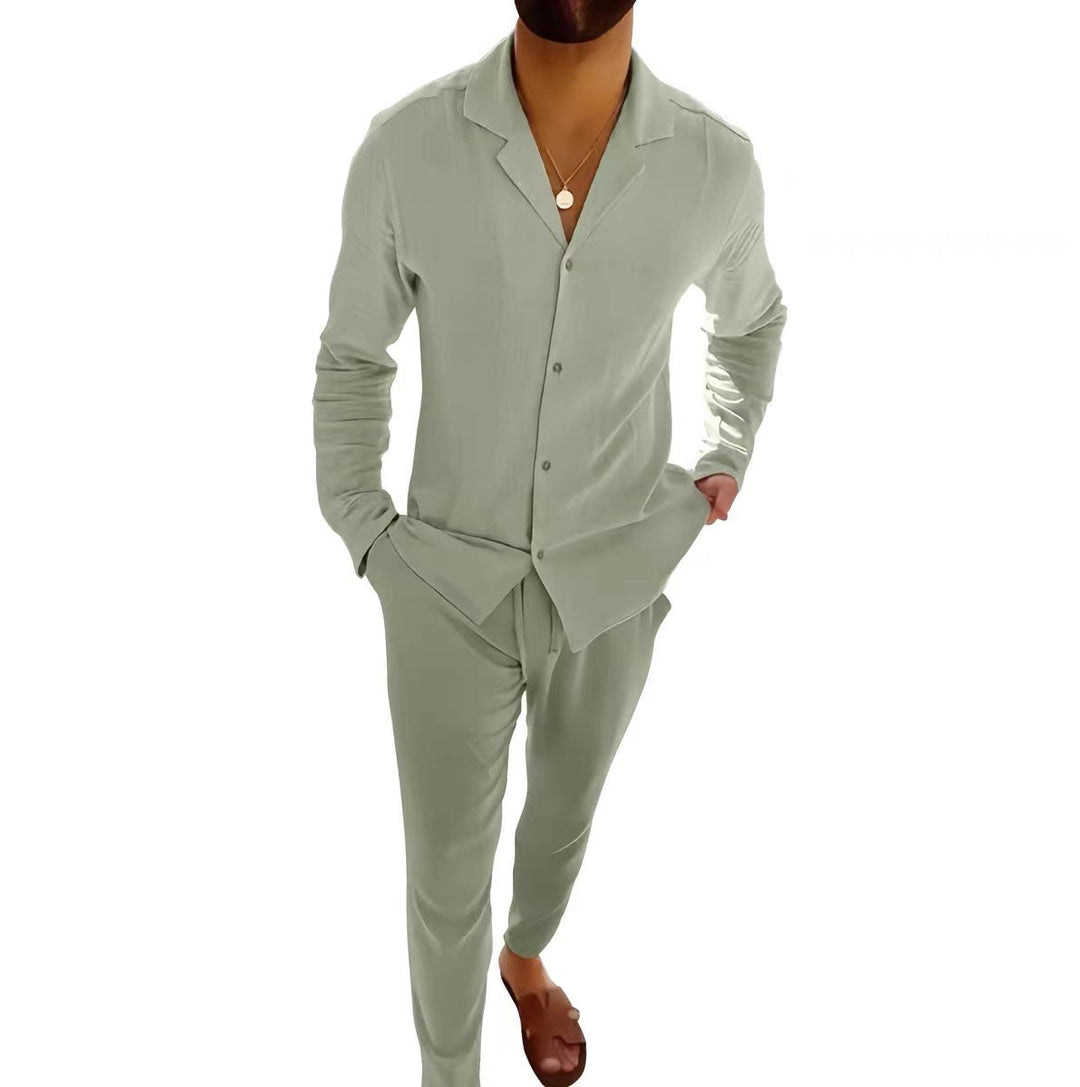 Viktor – Kaksiosainen napillinen loungewear-setti