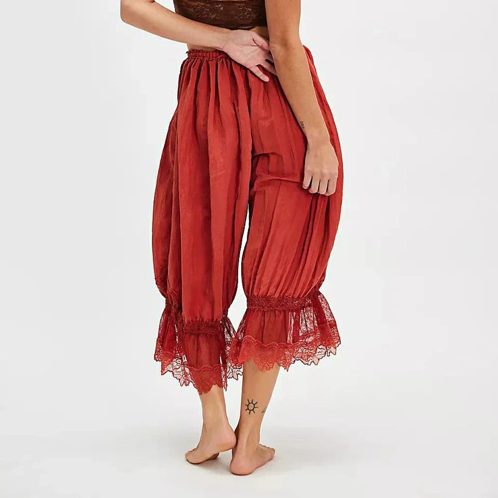Boho-housut pitsiyksityiskohdilla