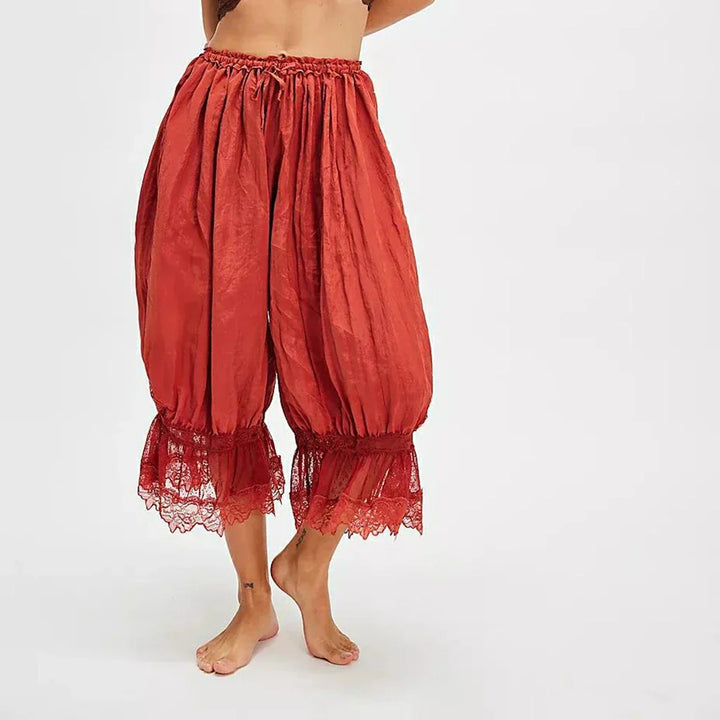 Boho-housut pitsiyksityiskohdilla