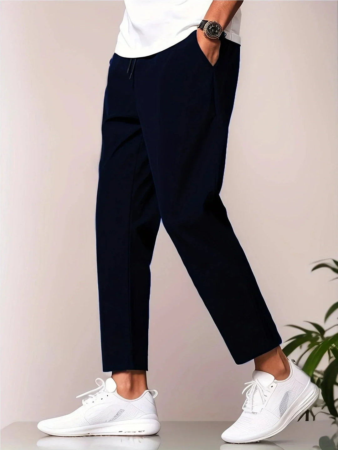 Tjark – Slim Fit -joggerhousut kiristysnauhalla