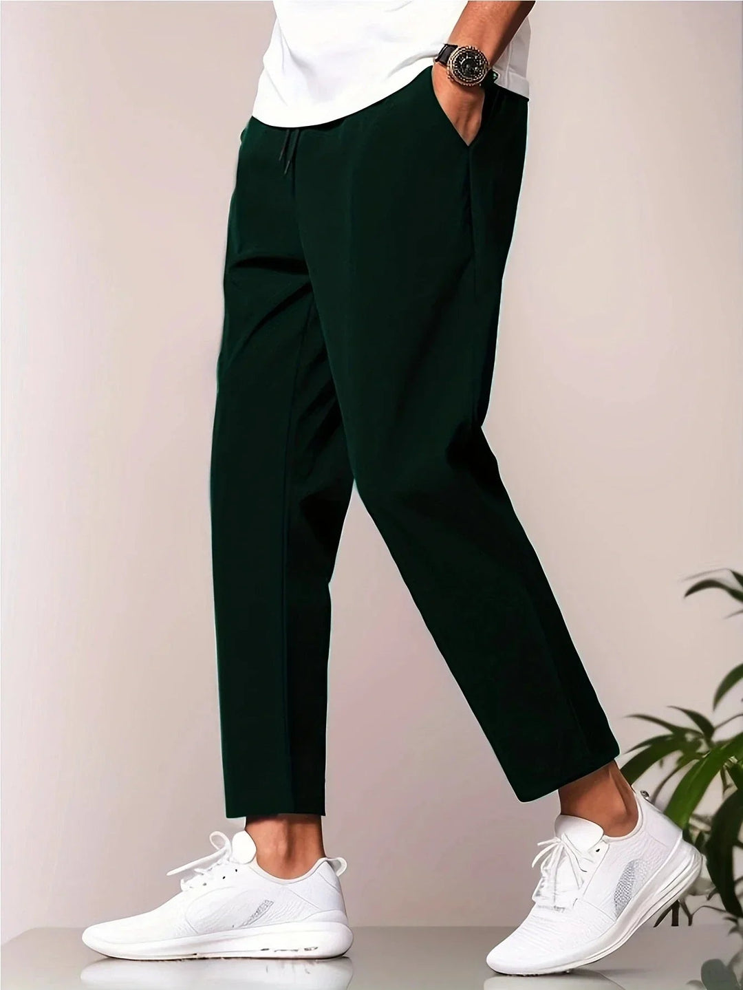 Tjark – Slim Fit -joggerhousut kiristysnauhalla