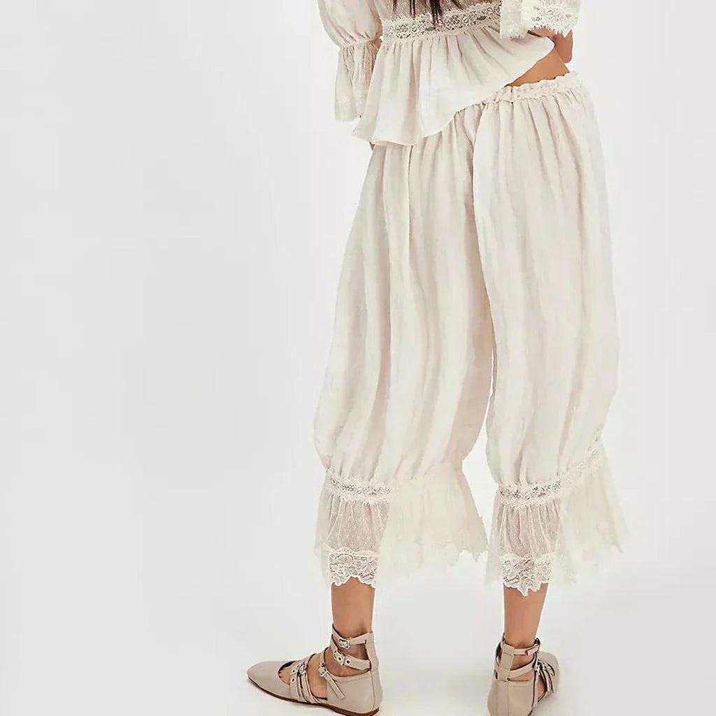 Boho-housut pitsiyksityiskohdilla