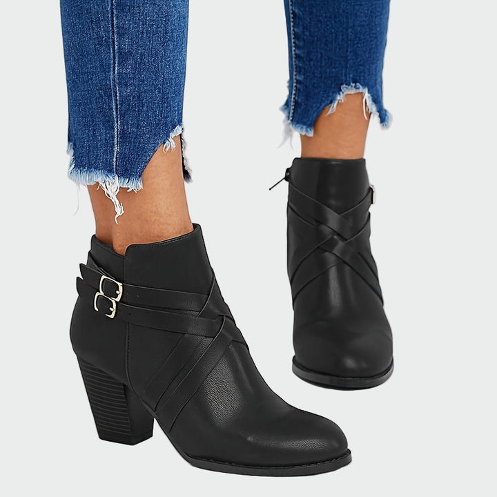 Amelia – Ruskeat Nappa-nahka Ankle Boots