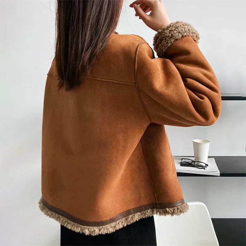 Terhild – Shearling-vuorattu takki