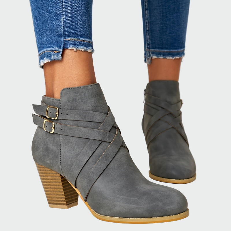 Amelia – Ruskeat Nappa-nahka Ankle Boots