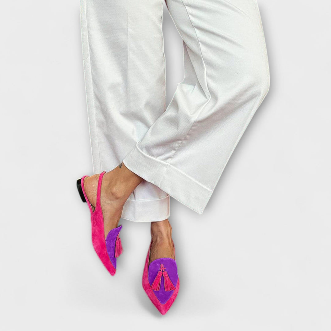 Frendessa – Teräväkärkiset Slingback Korkokengät