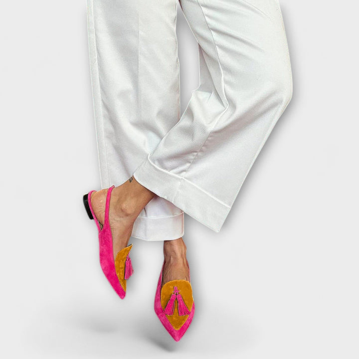 Frendessa – Teräväkärkiset Slingback Korkokengät