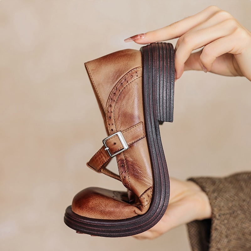 VELDA | Elegantit nahkaiset Mary Janes