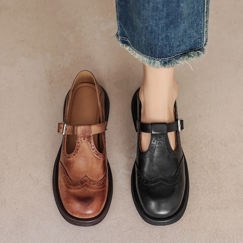 VELDA | Elegantit nahkaiset Mary Janes